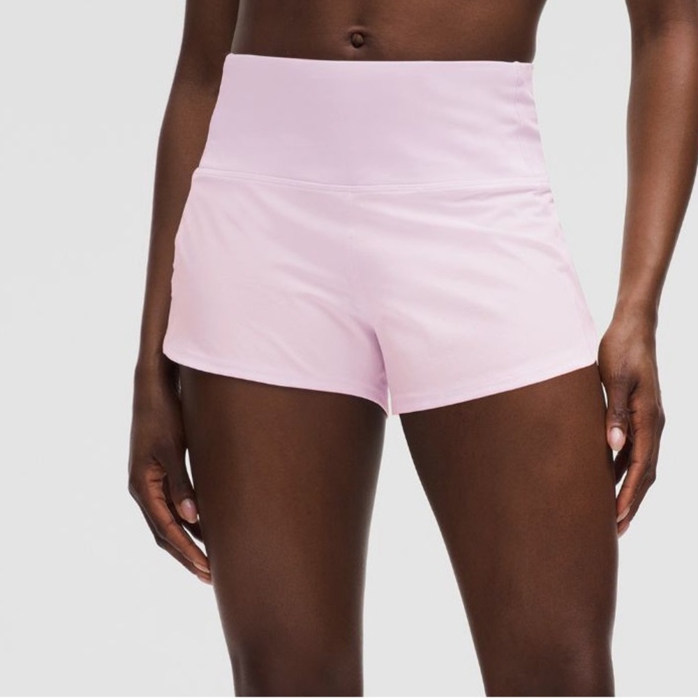 Lululemon Speed Up High-Rise Lined Shorts Pink Orcha Size 2 | 2.5”